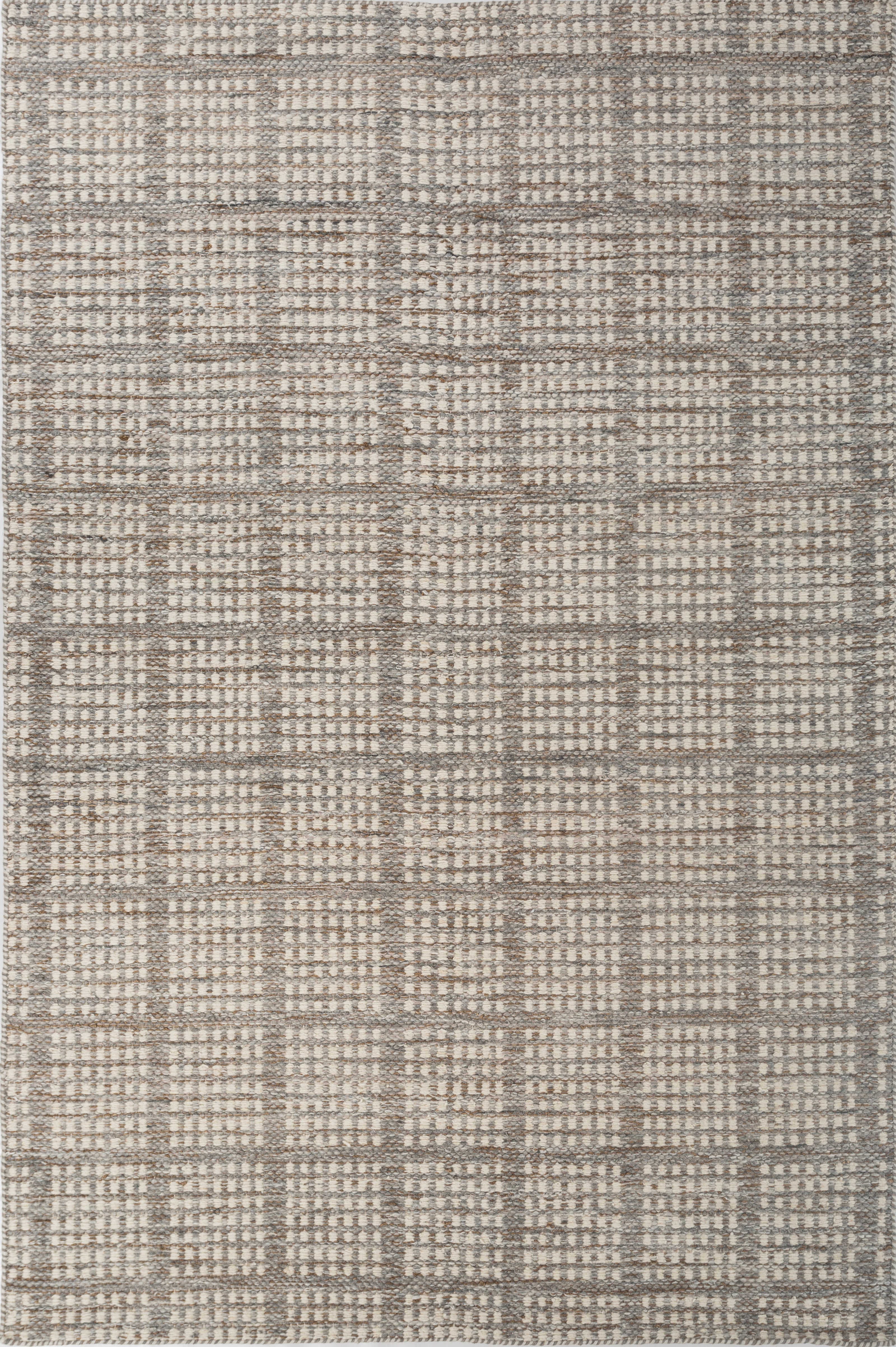 Carpet For Living room 6x9 Feet Grey and Black Wool and Viscose Rectangle Moroccan and Tribal Rug
