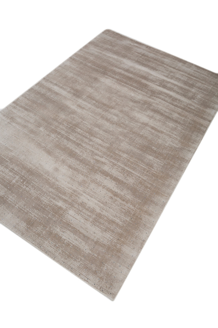 Carpet For Living room 5X7 Feet Grey And Black Viscose Rectangle Solid Rug - I MEAN DESIGN