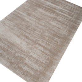 Carpet For Living room 5X7 Feet Grey And Black Viscose Rectangle Solid Rug