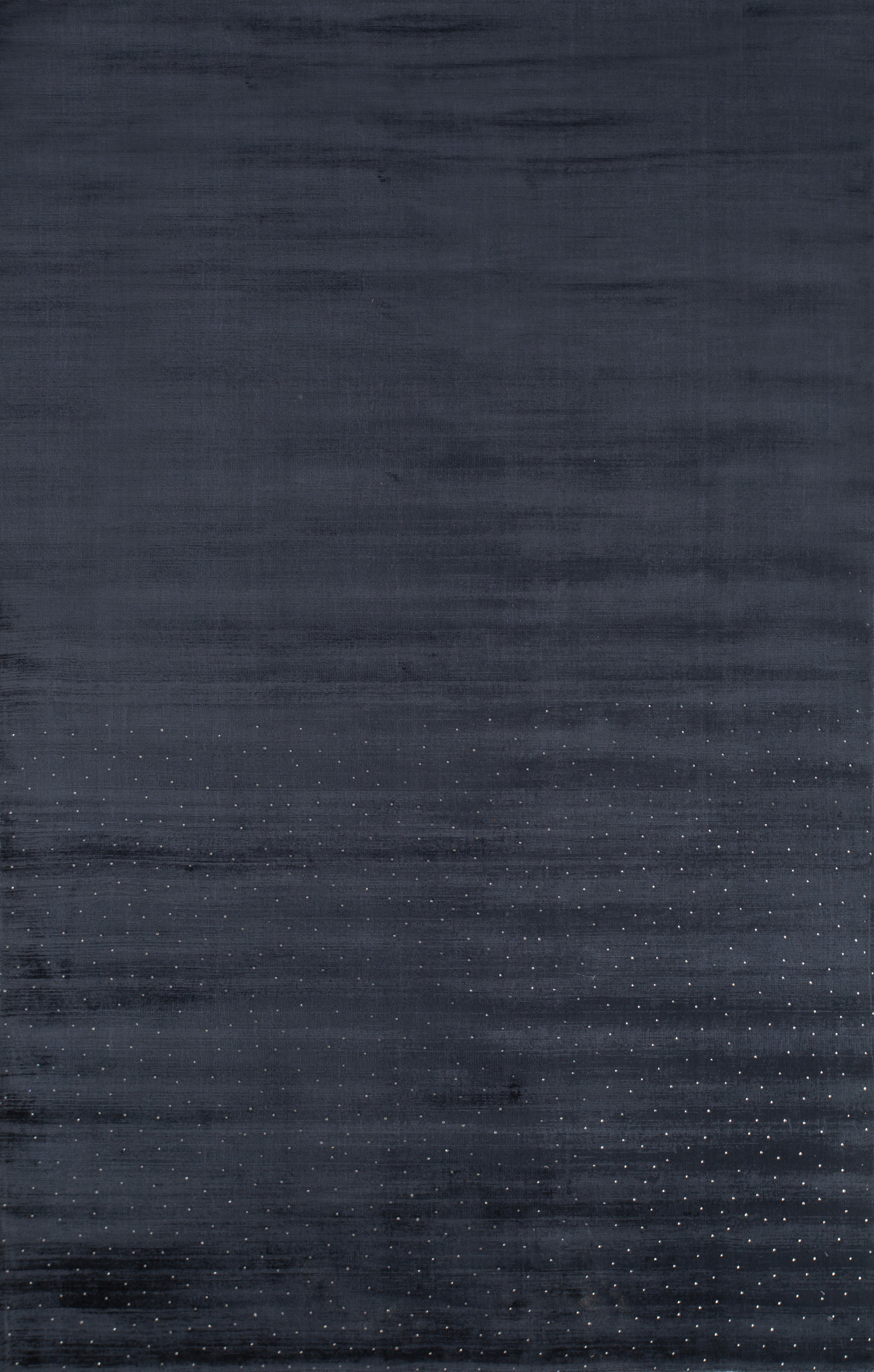 Carpet For Living room 5X8 Feet Blue Viscose Rectangle Solid Rug