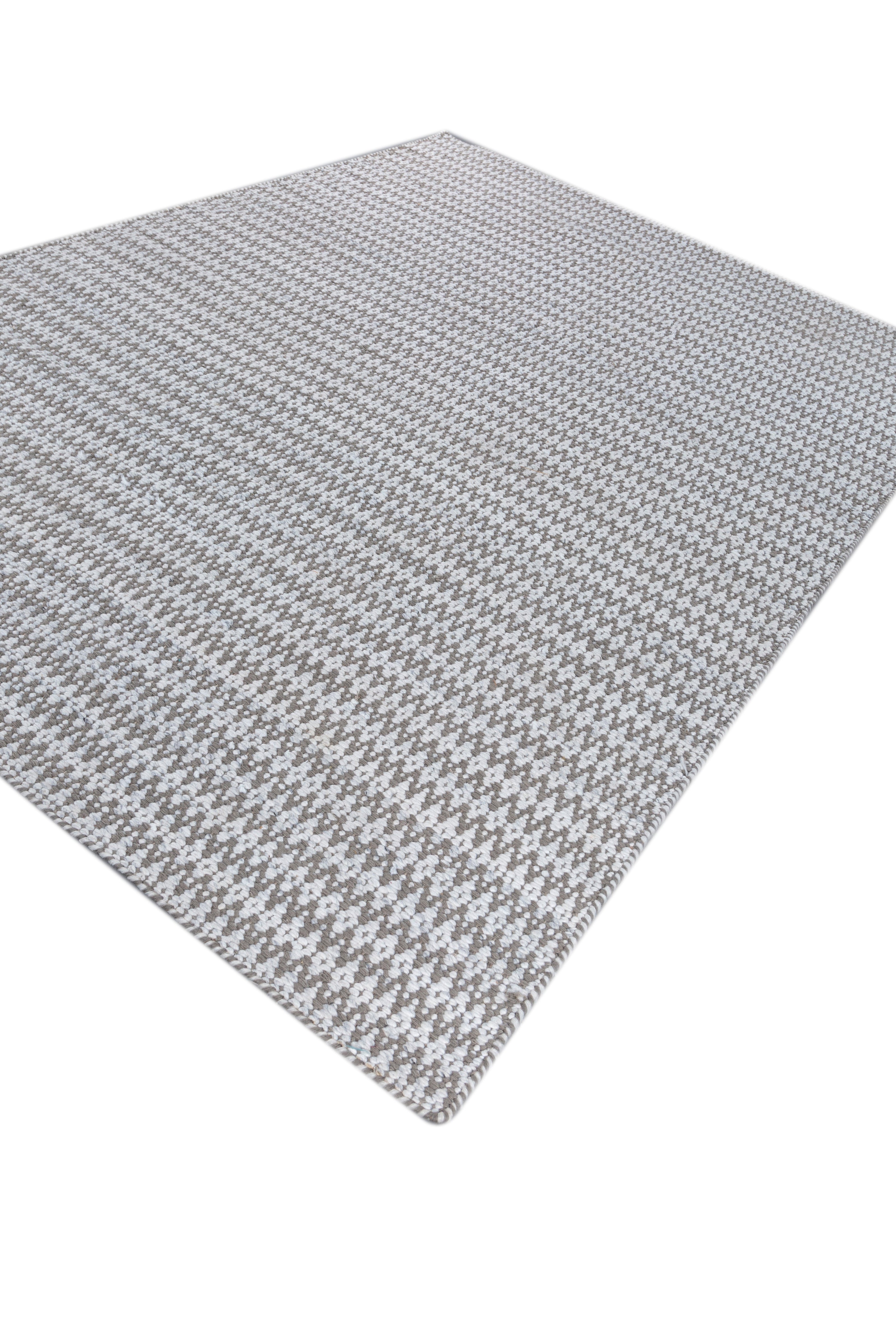 Carpet For Living room 6x9 Feet Grey and Black Wool and Polyester Rectangle Vintage and Distressed Rug