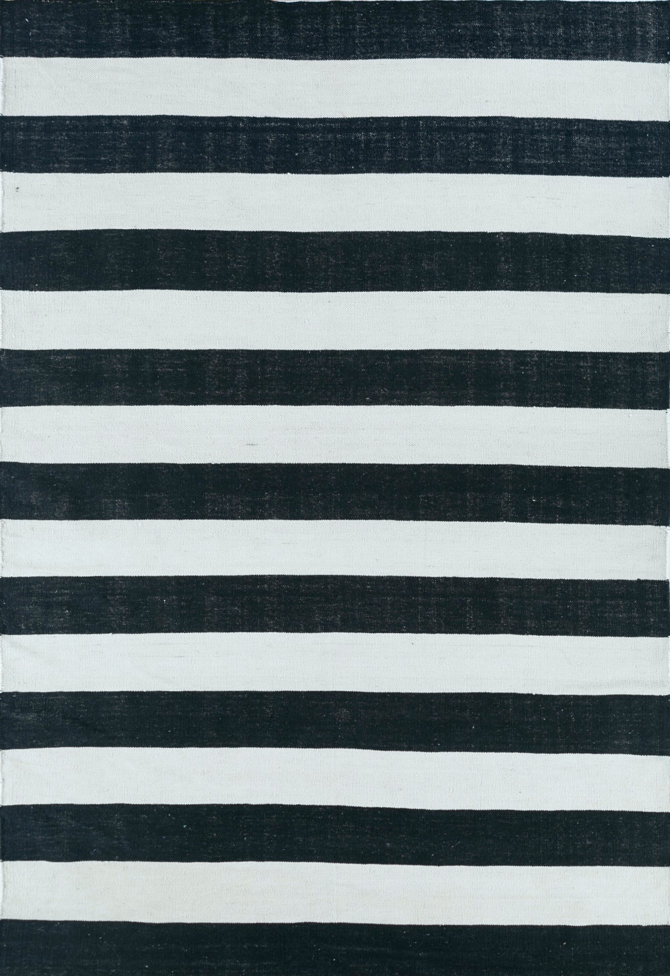 Carpet For Living room 2x5 Feet Grey and Black Wool Rectangle Geometric and Stripes Rug