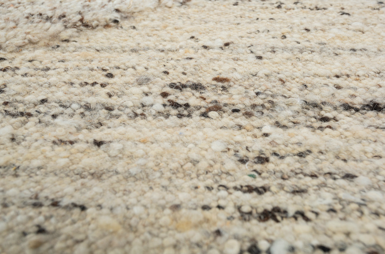 Carpet For Living room 5'6X8 Feet Ivory Wool Rectangle Moroccan and Tribal Rug