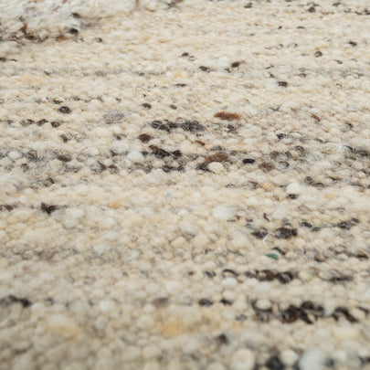 Carpet For Living room 5'6X8 Feet Ivory Wool Rectangle Moroccan and Tribal Rug