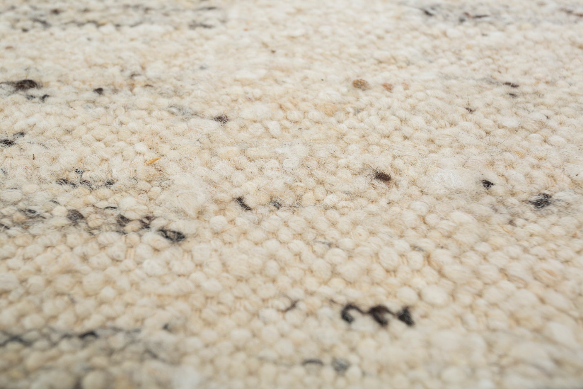 Carpet For Living room 5'6X8 Feet Ivory Wool Rectangle Moroccan and Tribal Rug