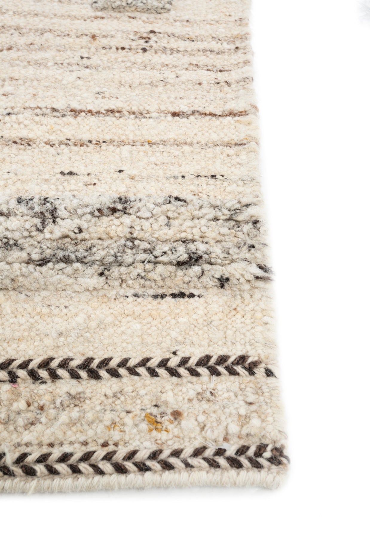 Carpet For Living room 5'6X8 Feet Ivory Wool Rectangle Vintage and Distressed Rug