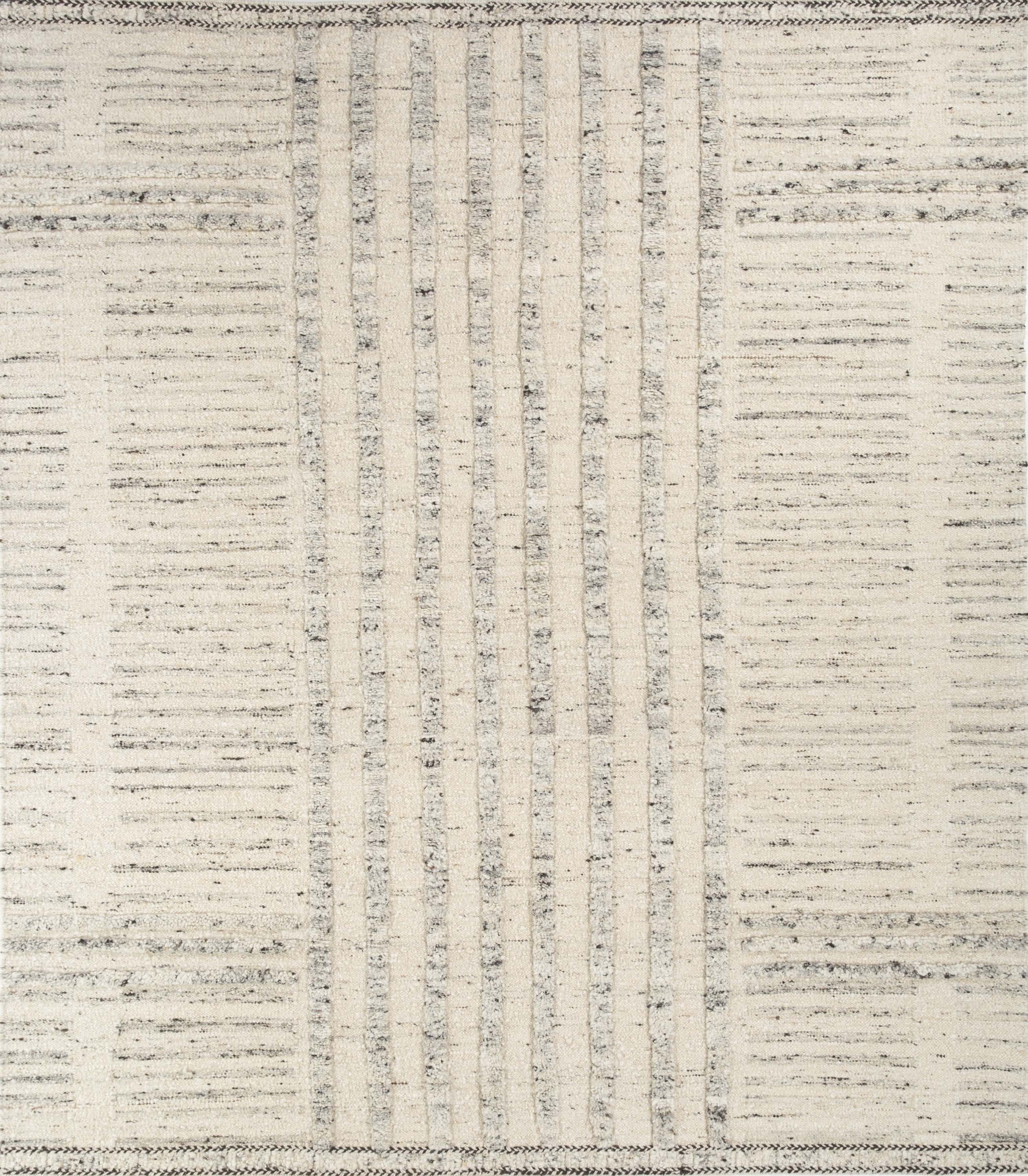 Carpet For Living room 6'6X9'10 Feet Ivory Wool Rectangle Moroccan and Tribal Rug