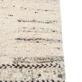 Carpet For Living room 6'6X9'10 Feet Ivory Wool Rectangle Moroccan and Tribal Rug