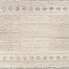 Carpet For Living room 6'6X9'10 Feet Ivory Wool Rectangle Vintage and Distressed Rug