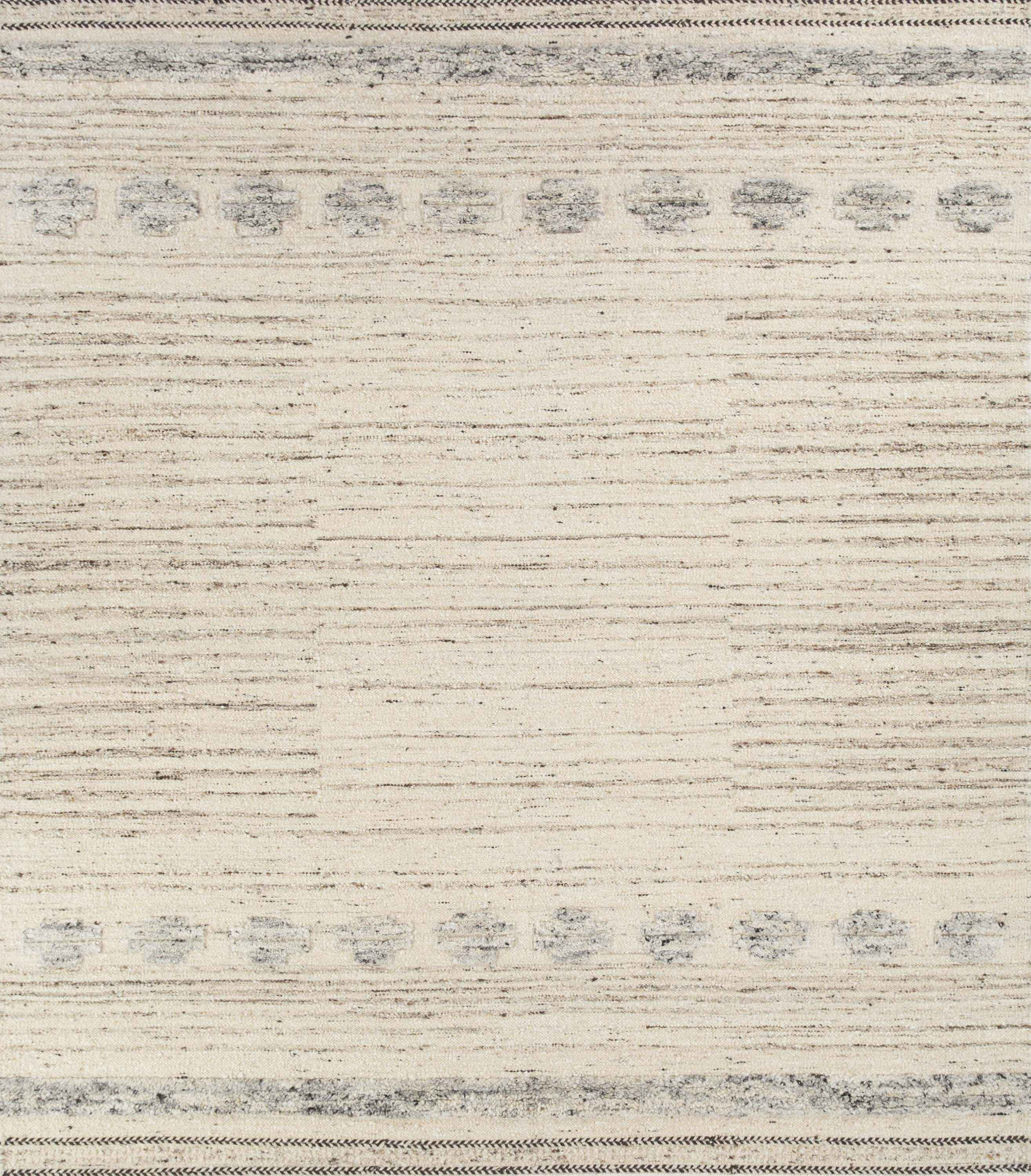 Carpet For Living room 6'6X9'10 Feet Ivory Wool Rectangle Vintage and Distressed Rug