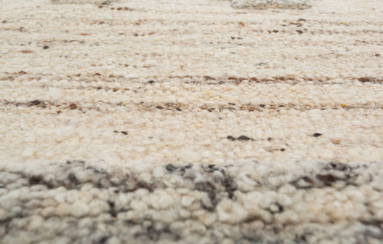 Carpet For Living room 6'6X9'10 Feet Ivory Wool Rectangle Vintage and Distressed Rug