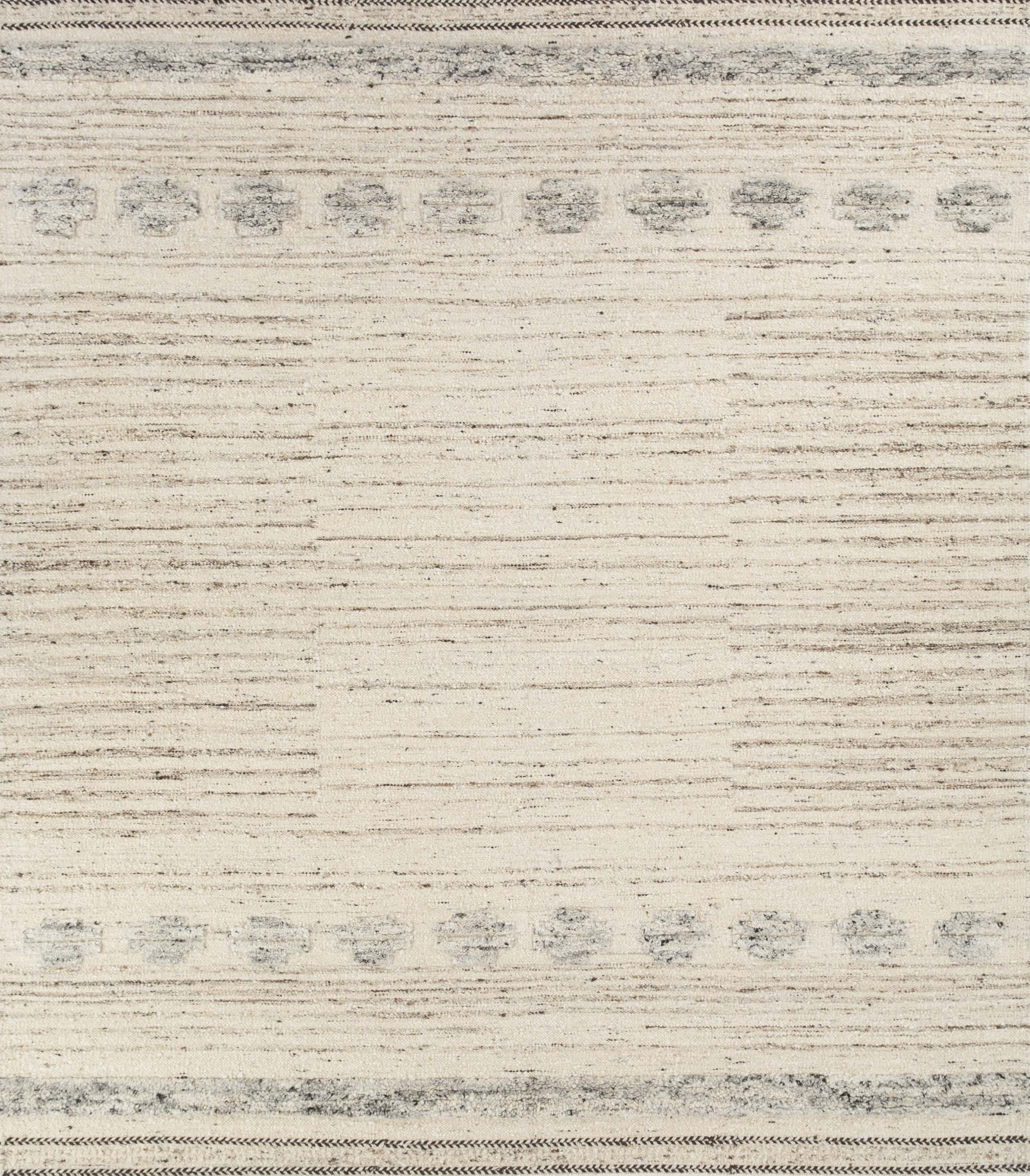 Carpet For Living room 8'3X11'6 Feet Ivory Wool Rectangle Vintage and Distressed Rug