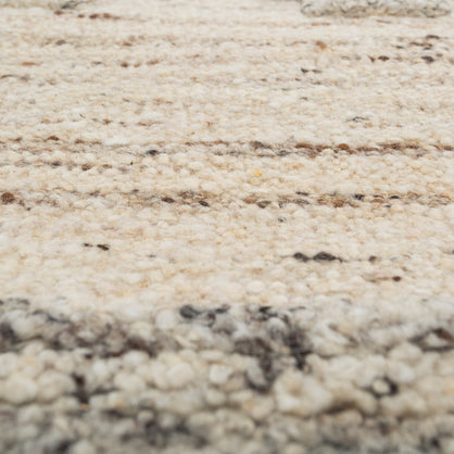 Carpet For Living room 8'3X11'6 Feet Ivory Wool Rectangle Vintage and Distressed Rug