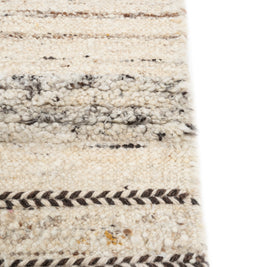 Carpet For Living room 8'3X11'6 Feet Ivory Wool Rectangle Vintage and Distressed Rug