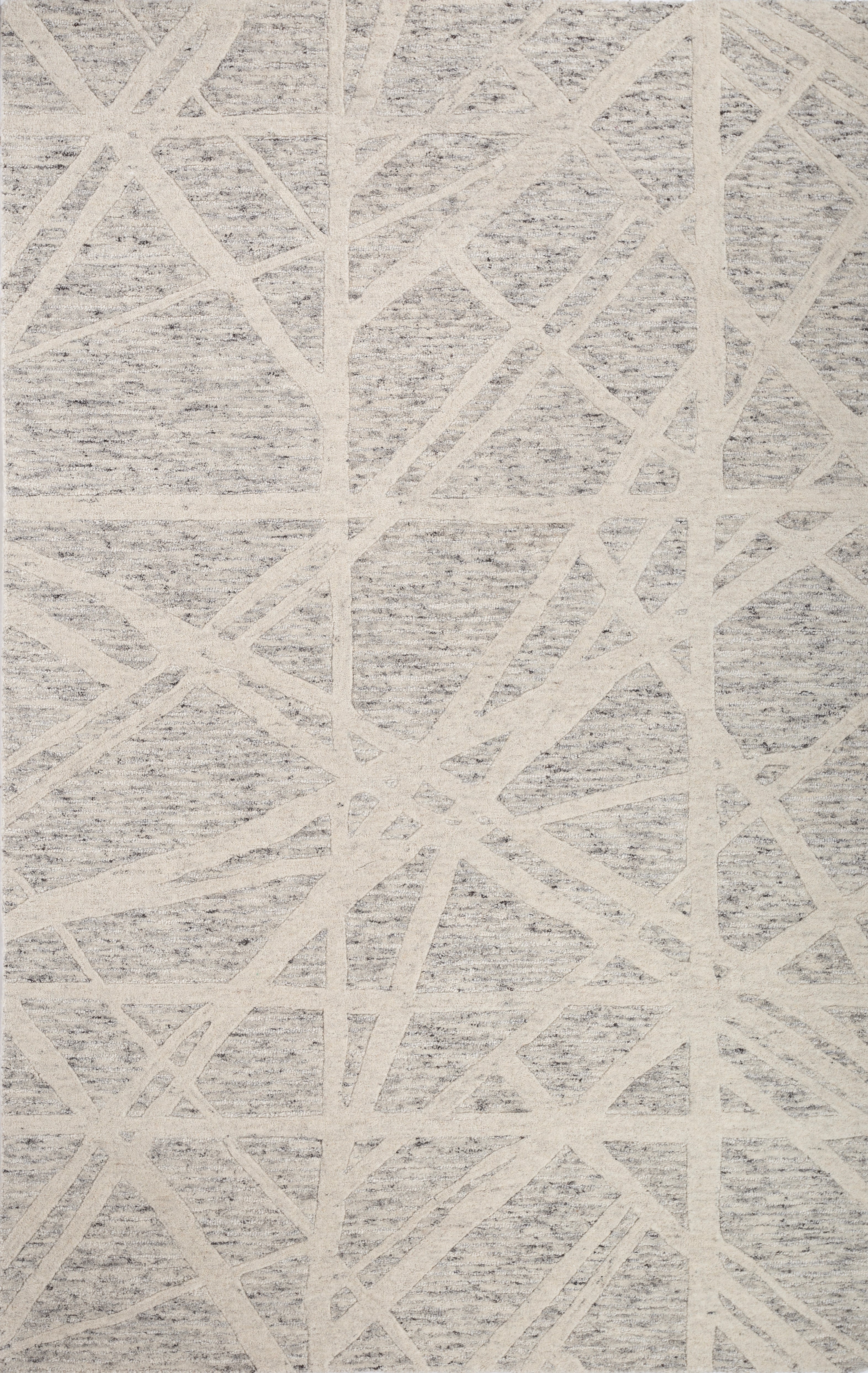 Carpet For Living room 5X8 Feet Ivory Wool Rectangle Moroccan And Tribal Rug