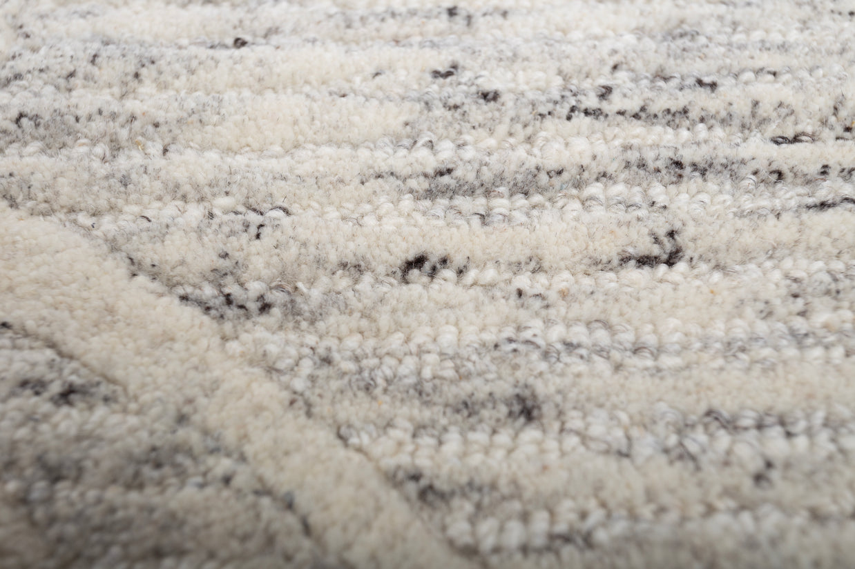 Carpet For Living room 5X8 Feet Ivory Wool Rectangle Moroccan And Tribal Rug