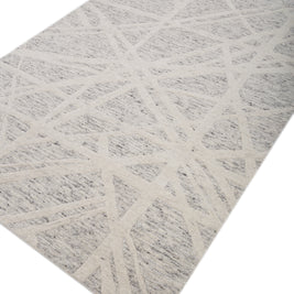 Carpet For Living room 5X8 Feet Ivory Wool Rectangle Moroccan And Tribal Rug