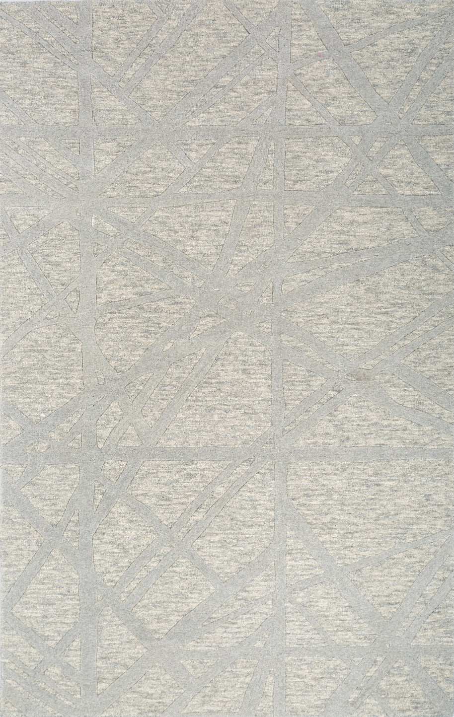 Carpet For Living room 5X8 Feet Grey And Black Wool Rectangle Moroccan And Tribal Rug - I MEAN DESIGN