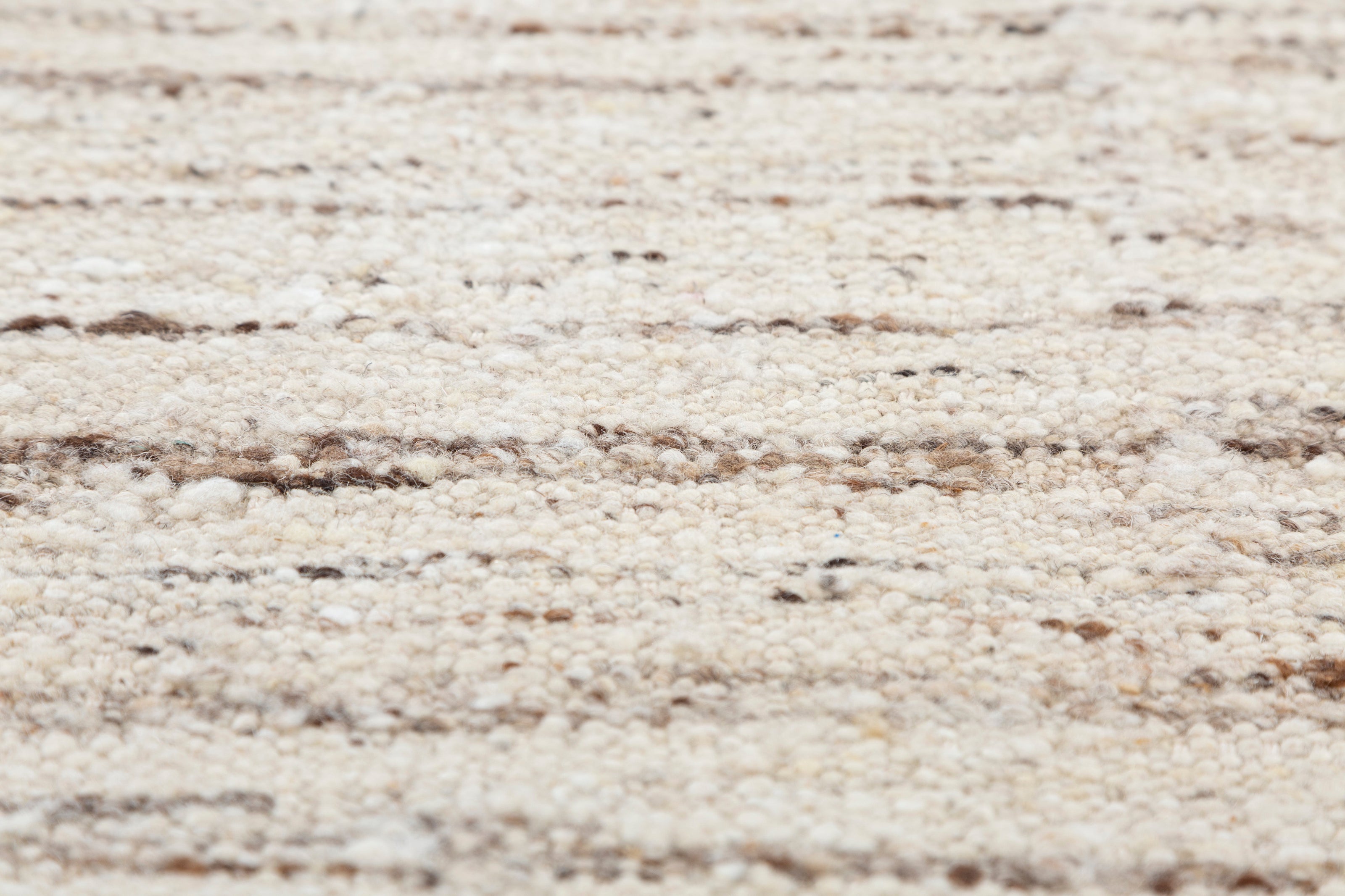 Carpet For Living room 3'4X9 Feet Ivory Wool Runner Geometric and Stripes Rug