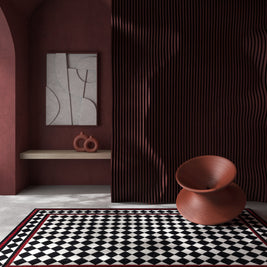 Carpet For Living room 4x6 Feet Grey and Black Wool Rectangle Vintage and Distressed Rug