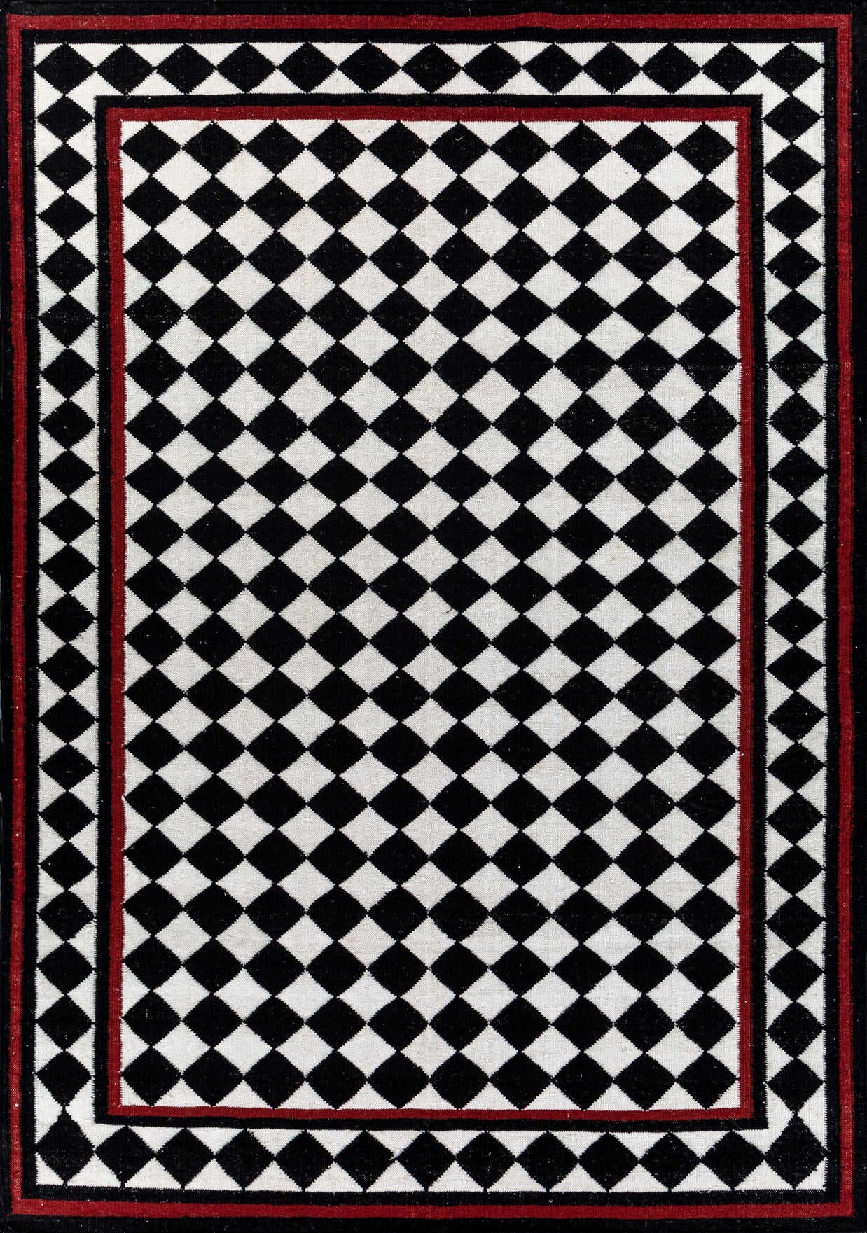 Carpet For Living room 4x6 Feet Grey and Black Wool Rectangle Vintage and Distressed Rug