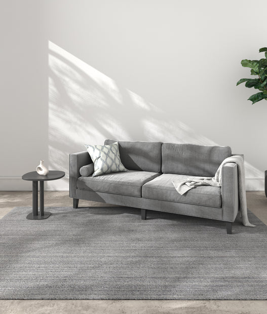 Carpet For Living room 6X9 Feet Ivory Wool Rectangle Solid Rug