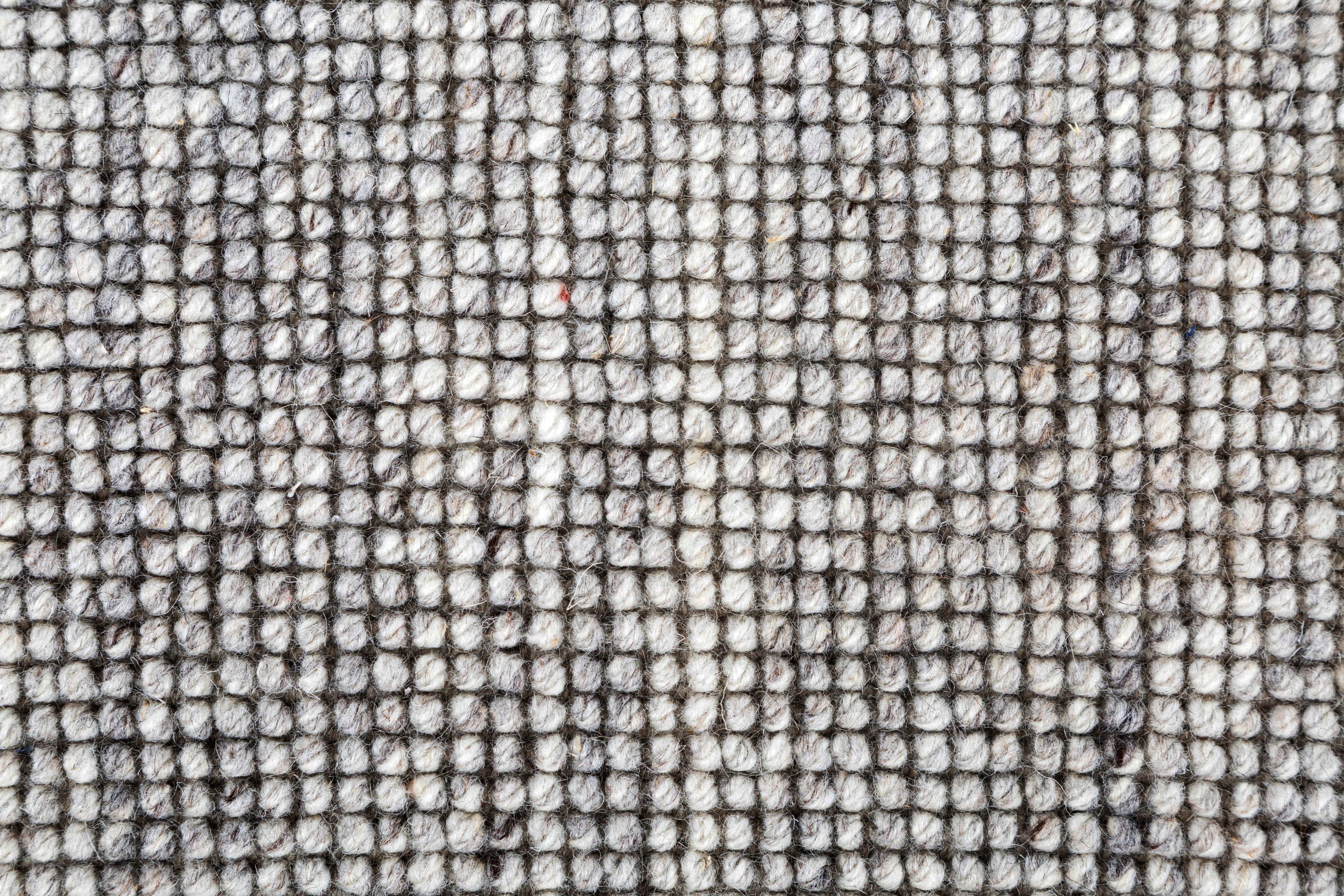 Carpet For Living room 6X9 Feet Ivory Wool Rectangle Solid Rug