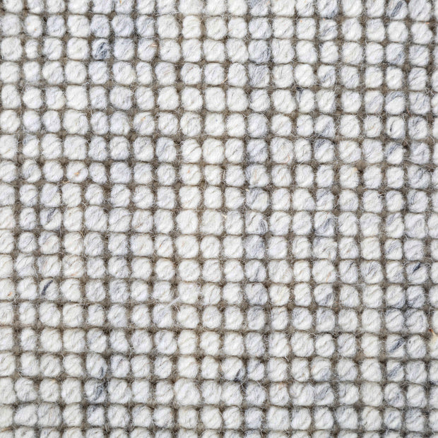 Carpet For Living room 8'6X11'6 Feet Ivory Wool Rectangle Solid Rug