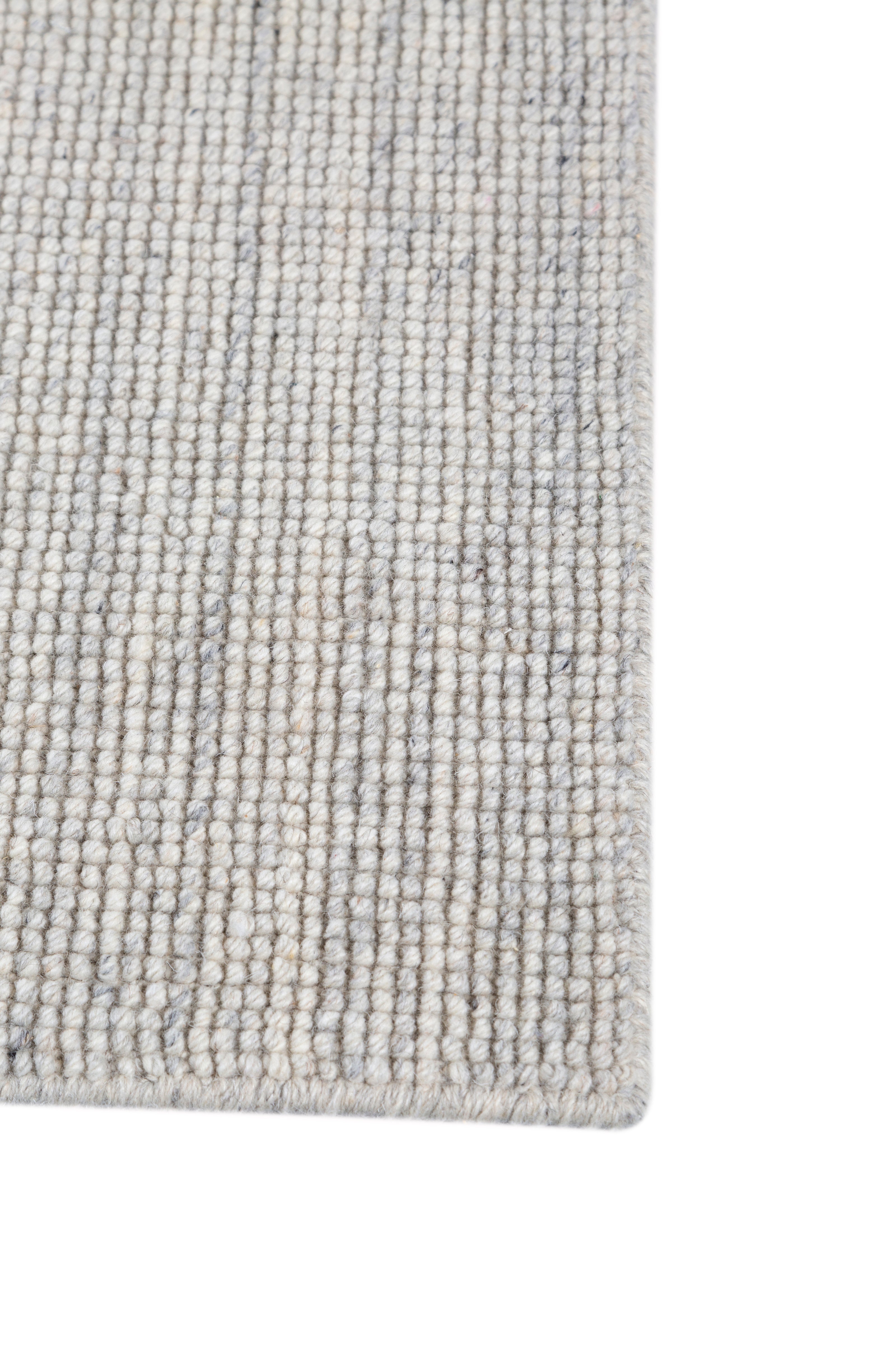 Carpet For Living room 8'6X11'6 Feet Ivory Wool Rectangle Solid Rug