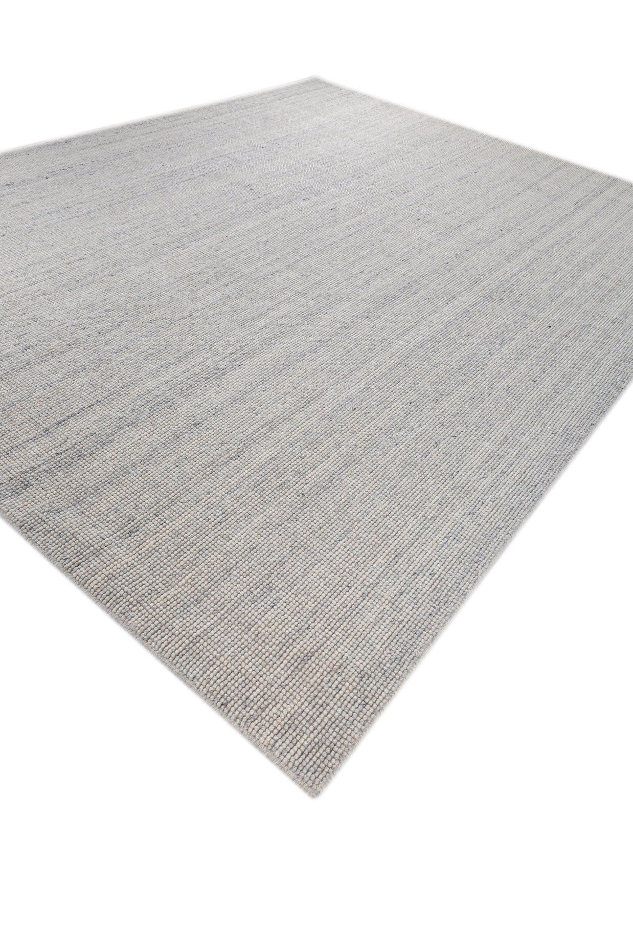 Carpet For Living room 8'6X11'6 Feet Ivory Wool Rectangle Solid Rug