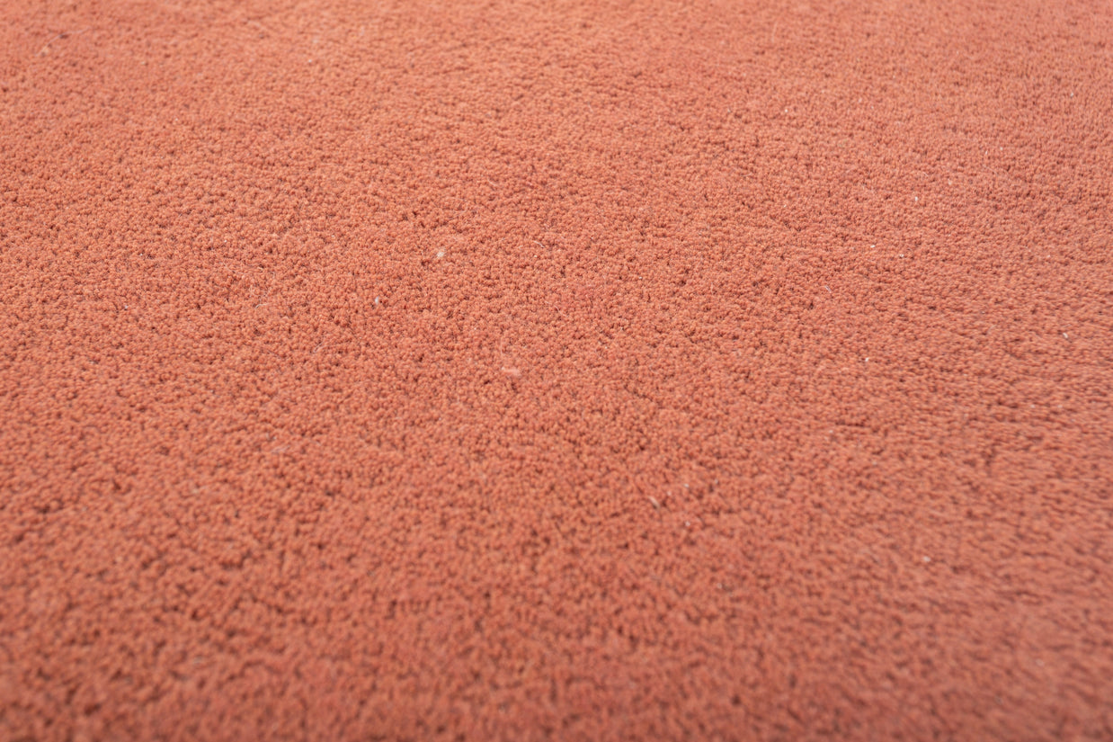 Carpet For Living room 5 round Feet Red and Orange Wool Round solid Rug