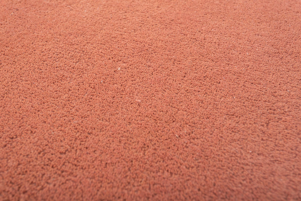 Carpet For Living room 5 round Feet Red and Orange Wool Round solid Rug