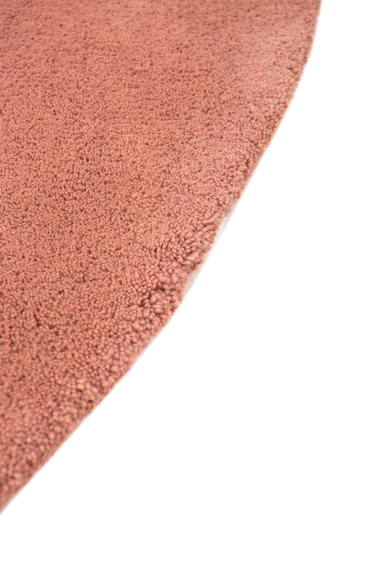 Carpet For Living room 5 round Feet Red and Orange Wool Round solid Rug