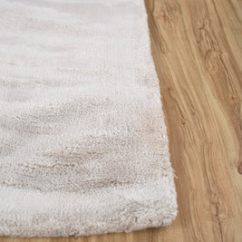 Carpet For Living room 4'6x6'6 Feet Beige and Brown Viscose Rectangle Solid Rug