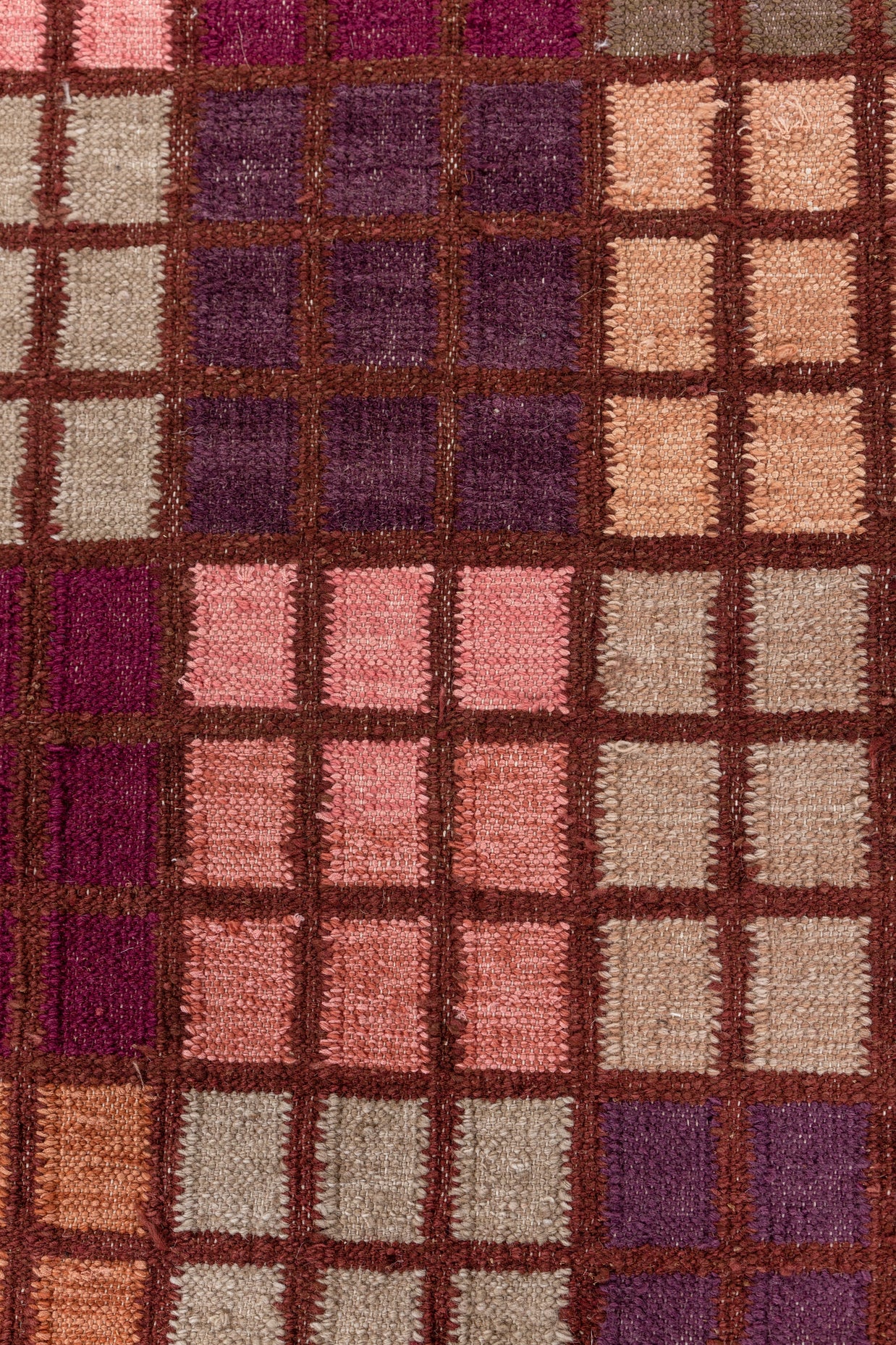 Carpet For Living room 6x9 Feet Red and Orange Wool and Viscose Rectangle Geometric and Stripes Rug