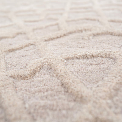 Carpet For Living room 8x12 Feet Ivory Wool and Viscose Rectangle Oriental and Traditional Rug