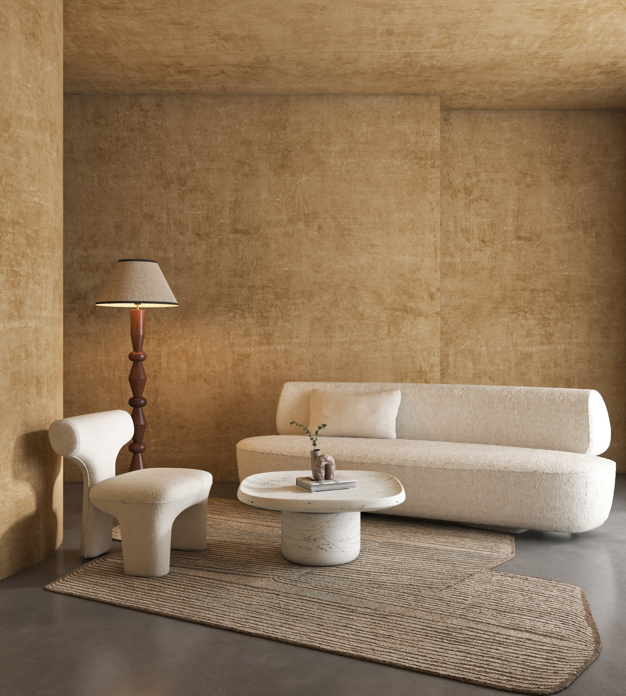 Carpet For Living room 6x9 Feet Blue Wool and Viscose Irregular Abstract Rug