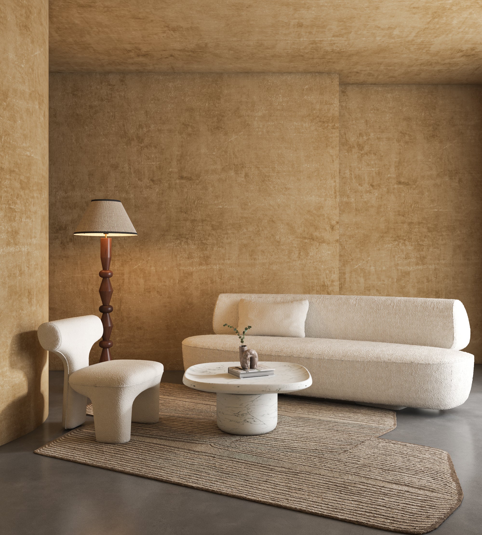 Carpet For Living room 6x9 Feet Blue Wool and Viscose Irregular Abstract Rug