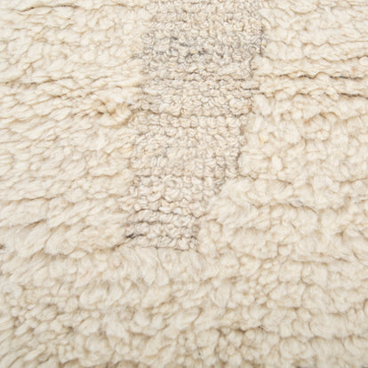 Carpet For Living room 5X8 Feet Ivory Wool & Viscose Rectangle Moroccan And Tribal Rug