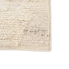 Carpet For Living room 5X8 Feet Ivory Wool & Viscose Rectangle Moroccan And Tribal Rug