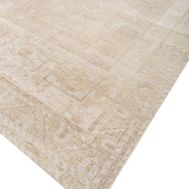 Carpet For Living room 6x9 Feet Ivory Wool Rectangle Oriental and Traditional Rug