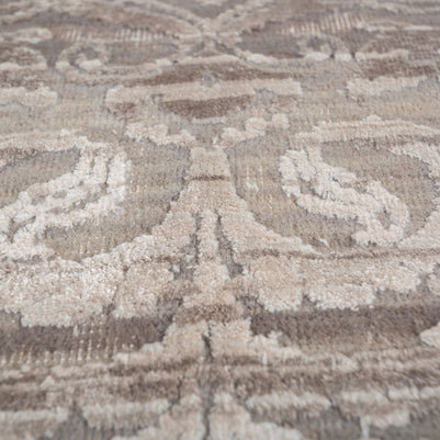 Carpet For Living room 5'6x8 Feet Blue Wool and Bamboo Silk Rectangle Oriental and Traditional Rug