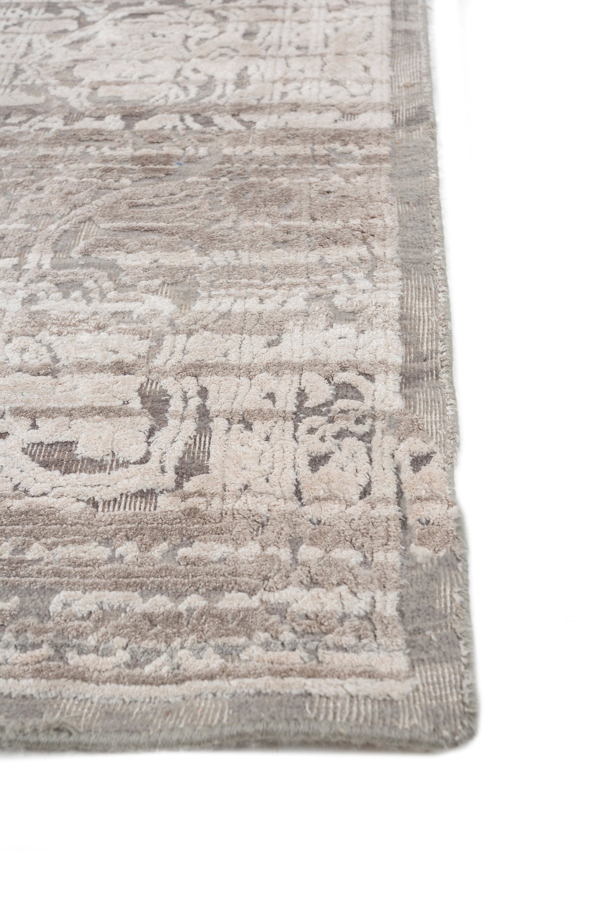 Carpet For Living room 5'6x8 Feet Blue Wool and Bamboo Silk Rectangle Oriental and Traditional Rug