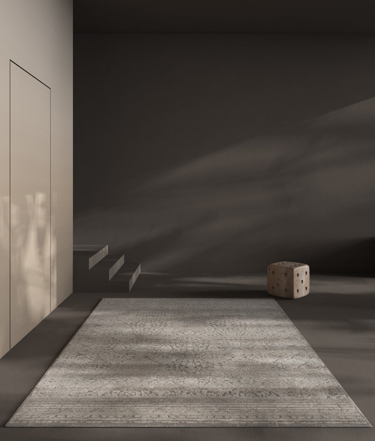 Carpet For Living room 5'6X8 Feet Blue Wool and Bamboo Silk Rectangle Oriental and Traditional Rug