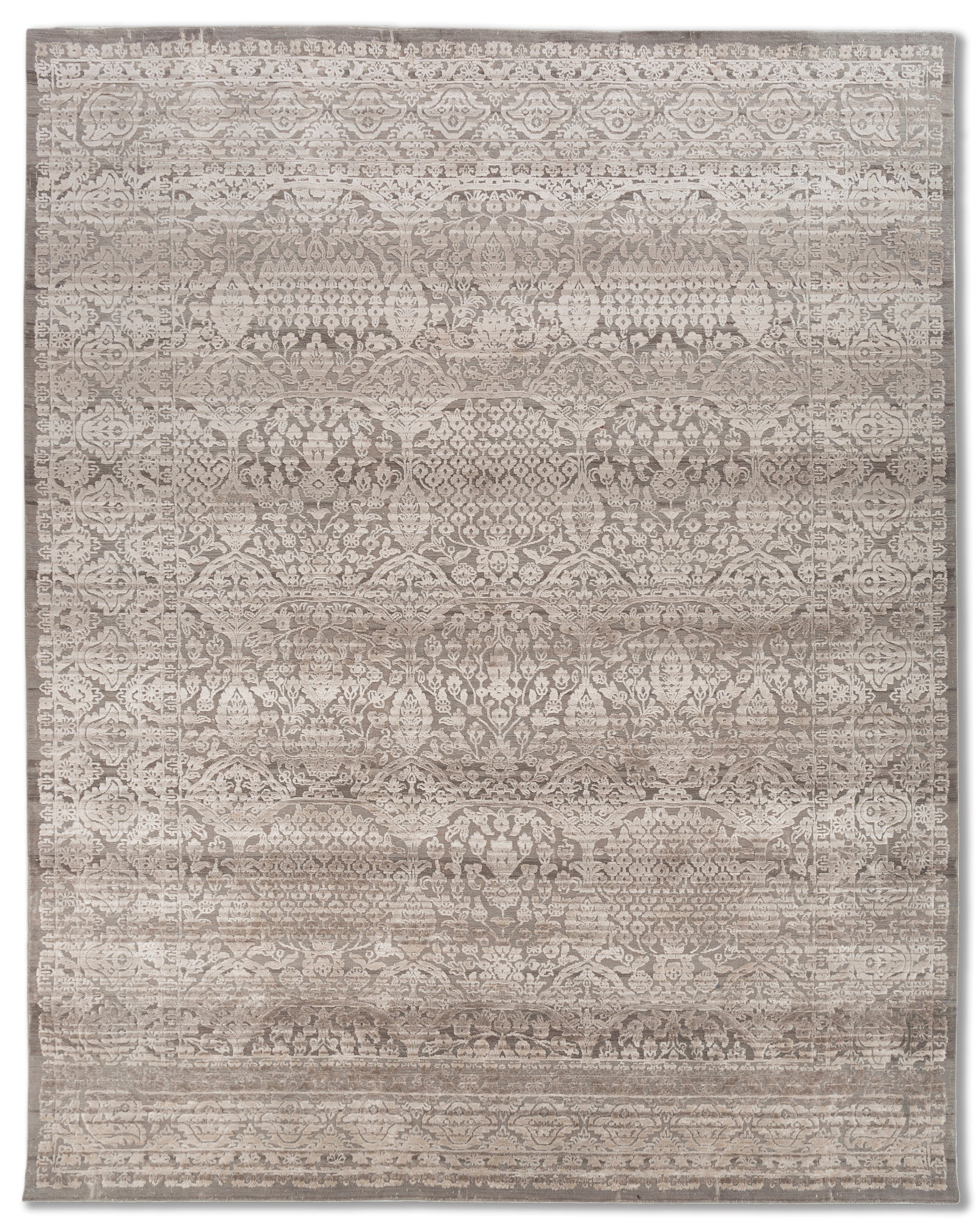 Carpet For Living room 5'6X8 Feet Blue Wool and Bamboo Silk Rectangle Oriental and Traditional Rug