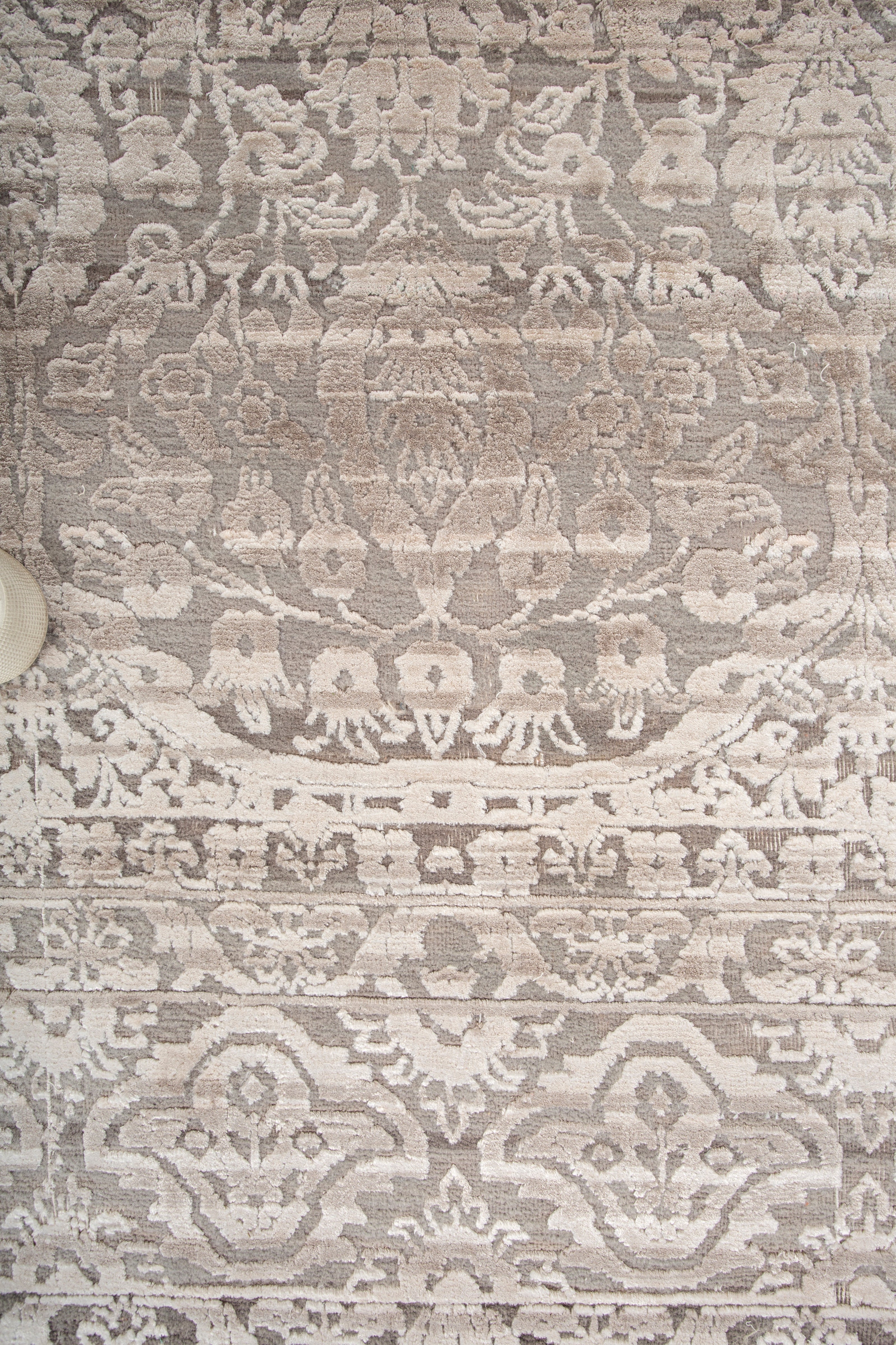 Carpet For Living room 5'6X8 Feet Blue Wool and Bamboo Silk Rectangle Oriental and Traditional Rug