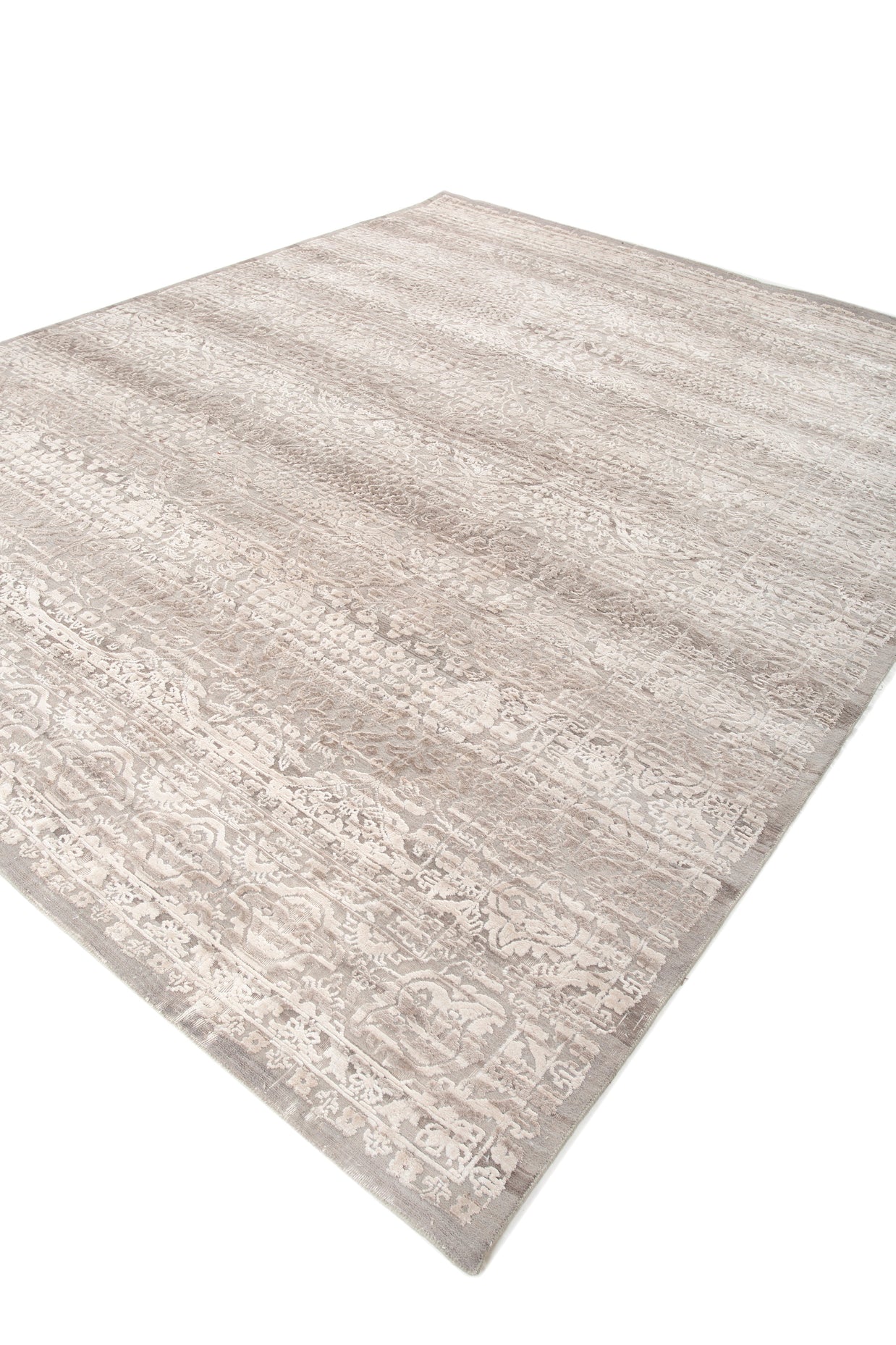 Carpet For Living room 5'6X8 Feet Blue Wool and Bamboo Silk Rectangle Oriental and Traditional Rug