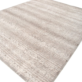 Carpet For Living room 5'6X8 Feet Blue Wool and Bamboo Silk Rectangle Oriental and Traditional Rug