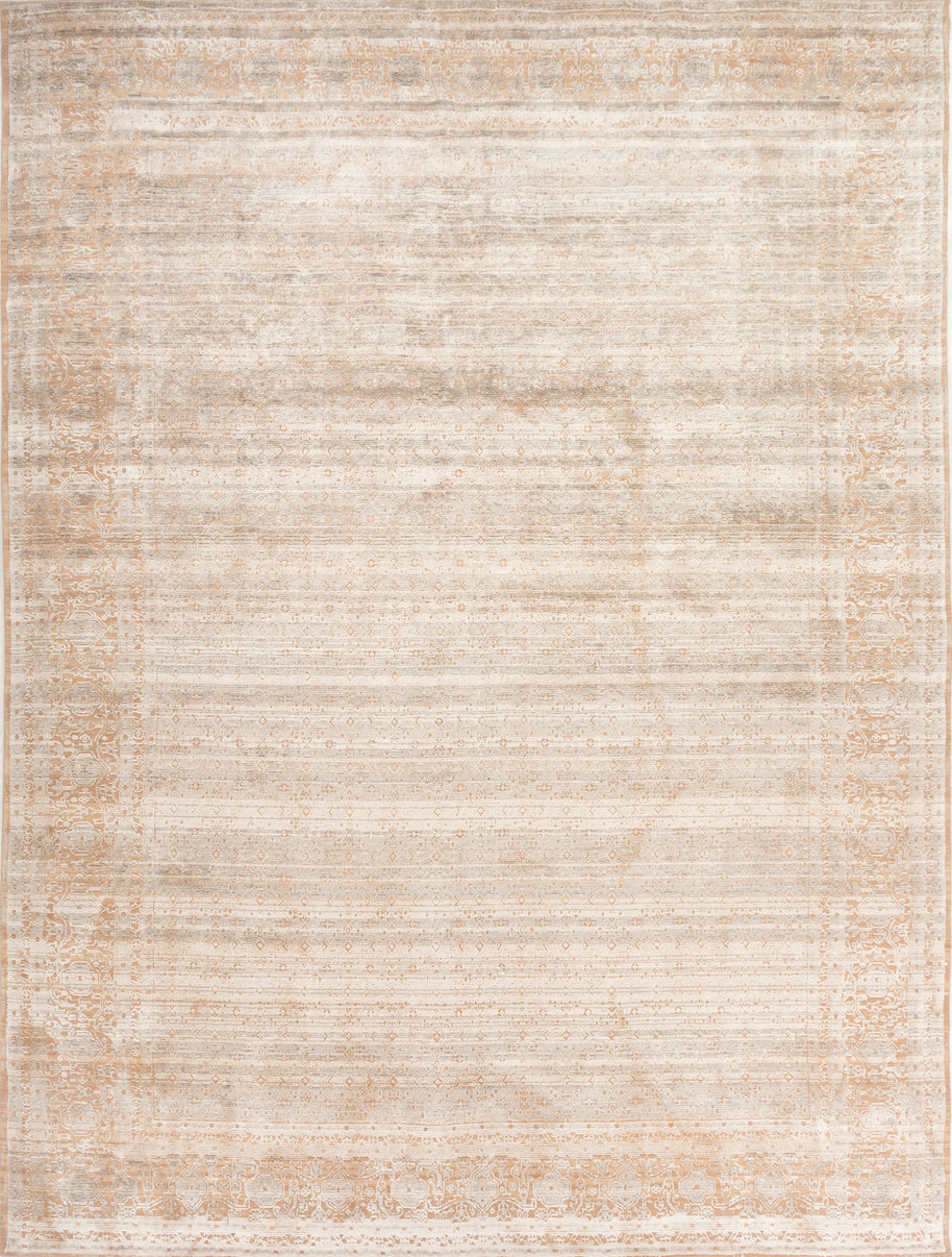 Carpet For Living room 6X9 Feet Red And Orange Wool & Bamboo Silk Rectangle Oriental And Traditional Rug - I MEAN DESIGN