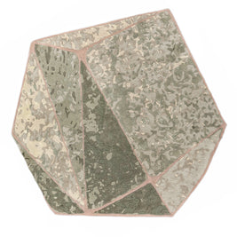 Carpet For Living room 6'3x5'11 Feet Green Wool and Viscose Irregular Abstract Rug